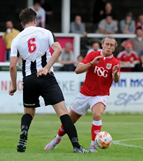 Pre Season Prints: Bristol City's Luke Freeman Closes In on Bath City's Chas Hemmings in Pre-Season Friendly
