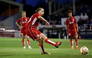 Friendly Prints: Bristol City's Luke Freeman Denied by Bath City's Steve Phillips from Penalty Spot