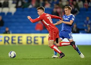 Bristol City's Luke Freeman Dodges Tackle from Craig Noone in Cardiff City Showdown