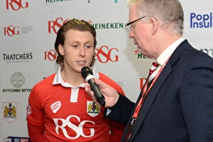 Images Dated 10th February 2015: Bristol City's Luke Freeman Interviewed After Match Against Port Vale, Sky Bet League One