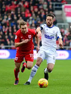 Framed Print : Bristol City's Luke Freeman Outmaneuvers Ipswich Town's Cole Skuse During Championship Clash at Ashton Gate Framed Print : Bristol City's Luke Freeman Outmaneuvers Ipswich Town's Cole Skuse During Championship Clash at Ashton Gate