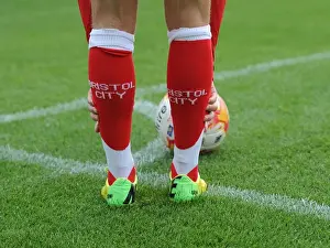 Bristol City V Scunthorpe Prints: Bristol City's Luke Freeman: A Peek at His Unique Socks During the Match against Scunthorpe United (September 6)
