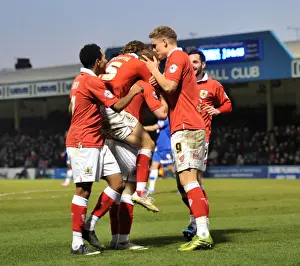 Bristol City's Luke Freeman Scores and Celebrates with Team Mates against Gillingham, Sky Bet League One, December 2014