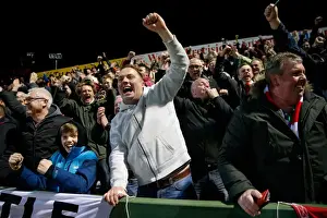Yeovil Town V Bristol City Prints: Bristol City's Luke Freeman Scores Second Goal: Thrilling Moment as Fans Erupt in Celebration at Ashton Gate