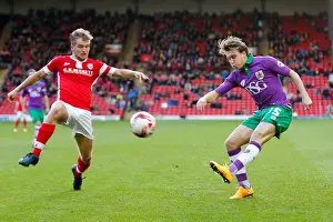 Barnsley V Bristol City Prints: Bristol City's Luke Freeman Sends a Cross Past Barnsley's Luke Berry during the Sky Bet League 1 Match