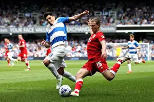 Bristol City's Luke Freeman Sends a Cross at Queens Park Rangers, Sky Bet Championship (07/05/2016)
