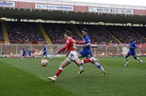 Gillingham Prints: Bristol City's Luke Freeman Soaring Cross at Ashton Gate