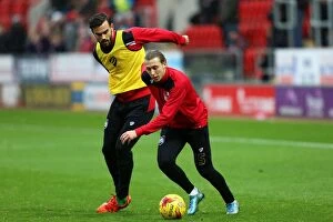 Images Dated 28th November 2015: Bristol City's Luke Freeman Warms Up Ahead of Rotherham United Clash
