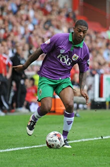 Images Dated 9th August 2014: Bristol City's Mark Little in Action: Sheffield United vs. Bristol City