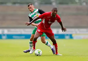 League Two Prints: Bristol City's Mark Little in Action at Huish Park against Yeovil Town (16.07.2016)