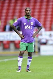 Images Dated 9th August 2014: Bristol City's Mark Little in Action at Sheffield United's Bramal Lane - Sky Bet League One