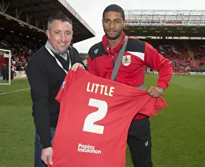 Bristol City's Mark Little in Action Against Walsall - Sky Bet League One, May 2015