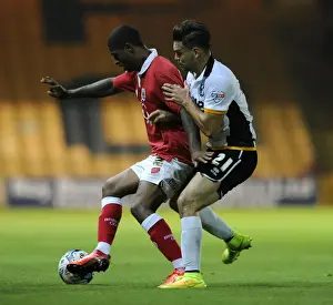 Bristol City's Mark Little Celebrates Possession Against Port Vale's Frederic Veseli - Football Match (Port Vale v Bristol City, Sky Bet League One, Vale Park, Stoke-On-Trent)