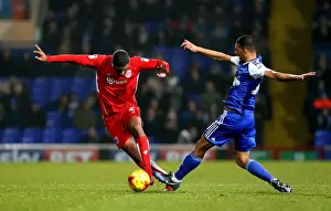 Ipswich Town V Bristol City Prints: Bristol City's Mark Little Outmaneuvers Ipswich Town's Myles Kenlock during Sky Bet Championship Match