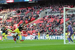 March Prints: Bristol City's Mark Little Scores the Game-Winning Goal in Johnstone's Paint Trophy Final against Walsall