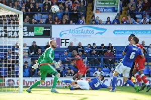 Images Dated 26th September 2015: Bristol City's Mark Little Sends a Cross into the Box during Ipswich Town vs