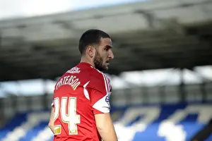 Framed Print : Bristol City's Martin Patterson Faces Off Against Colchester United in Sky Bet League One Clash