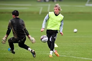 Images Dated 10th January 2012: Bristol City's Martyn Woolford in Focus: Training at Memorial Stadium (January 2012)