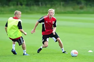 Pre-season Training Prints: Bristol City's Martyn Woolford in Pre-Season Training Focus