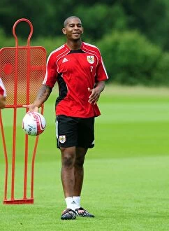 Images Dated 1st July 2010: Bristol City's Marvin Elliott Gears Up for Championship Season in Pre-Season Training