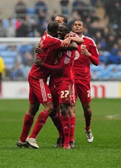 Images Dated 5th March 2011: Bristol City's Marvin Elliott Scores Brace: Championship Win Against Coventry City (05/03/2011)