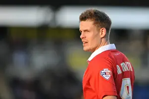 Framed Print : Bristol City's Matt Smith in Action Against Colchester United, 2015