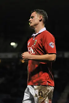 Bristol City's Matt Smith in Action Against Gillingham at Priestfield Stadium, Johnstone's Paint Trophy Area Final (06/01/2015)