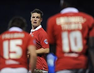 Images Dated 6th January 2015: Bristol City's Matt Smith in Action during Johnstone's Paint Trophy Match at Gillingham's