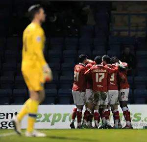 Framed Print : Bristol City's Matt Smith Celebrates Goal in Johnstone's Paint Trophy Area Final vs. Gillingham Framed Print : Bristol City's Matt Smith Celebrates Goal in Johnstone's Paint Trophy Area Final vs. Gillingham