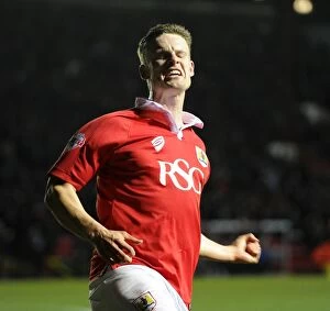 Images Dated 10th February 2015: Bristol City's Matt Smith Celebrates Goal Against Port Vale in Sky Bet League One, 2015