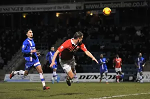 Gillingham V Bristol City - JPT Prints: Bristol City's Matt Smith Scores Brace in Johnstone's Paint Trophy Area Final vs