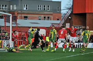 Bristol City V Notts County Prints: Bristol City's Matt Smith Scores Double: 2-0 Lead Over Notts County, January 10, 2015
