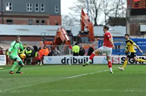 Bristol City V Sheffield United Prints: Bristol City's Matt Smith Scores the Game-Winning Goal Against Sheffield United - February 14