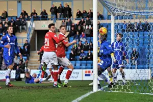 Bristol City's Matt Smith Scores Opening Goal Against Gillingham, Sky Bet League One, December 2014