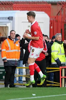 Bristol City V Notts County Prints: Bristol City's Matt Smith Scores Thrilling Goal Against Notts County in Sky Bet League One