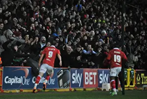 Bristol City V Yeovil Town Prints: Bristol City's Matt Smith Scores Thrilling Goal Against Yeovil Town in Sky Bet League One