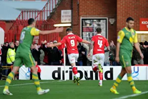 Bristol City V Notts County Prints: Bristol City's Matt Smith Scores the Winner: Bristol City vs
