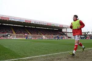 Bristol City V Rochdale Prints: Bristol City's Matt Smith Warming Up Ahead of Bristol City v Rochdale FC (February 28)