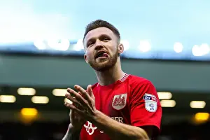 Bristol City's Matty Taylor Celebrates 1-0 Win Over Rotherham United at Ashton Gate