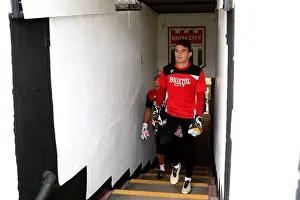 Friendly Prints: Bristol City's Max O'Leary Prepares for Preseason Friendly against Bath City, 2016