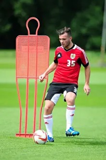 Season 13-14 Prints: Bristol City's Mitch Brundle Kicks Off Pre-Season Training