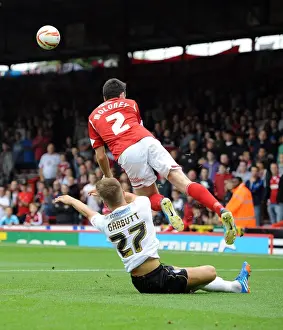 Bristol City V Colchester United Prints: Bristol City's Moloney Fouls by Garbutt in Sky Bet League One Clash