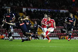Bristol City V Millwall Prints: Bristol City's Neil Kilkenny Shoots in Championship Match against Millwall (03/01/2012)