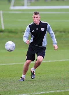 Training 12-1-12 Collection: Bristol City's New Recruit Chris Wood Trains with Team for First Time