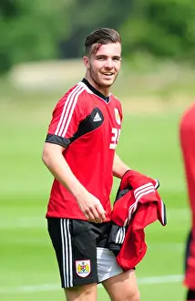 Season 13-14 Prints: Bristol City's New Recruit Mitch Brundle Gears Up for Npower League One Season in Pre-Season Training