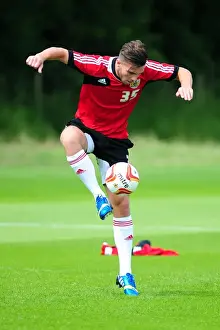 Season 13-14 Prints: Bristol City's New Recruit Mitch Brundle in Pre-Season Training