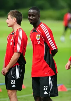 Bristol City's New Signing Albert Adomah in Championship Pre-Season Training