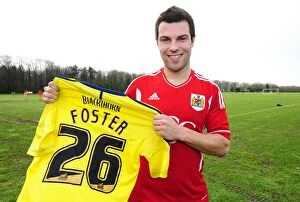 Images Dated 10th January 2012: Bristol City's New Signing, Richard Foster, Training Ahead of Memorial Stadium Debut