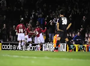 Bristol City's Nicky Maynard Celebrates Goal Against Barnsley, Championship Match, 23rd March 2010 - Ashton Gate Stadium
