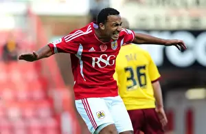 Bristol City V Burnley Prints: Bristol City's Nicky Maynard in Championship Showdown against Burnley (November 5)